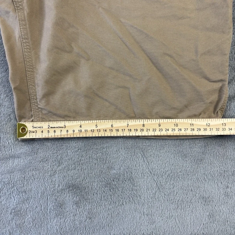 Carhartt Shorts Mens 42 Brown Y2K Canvas Carpenter Cargo Utility Workwear B147‎